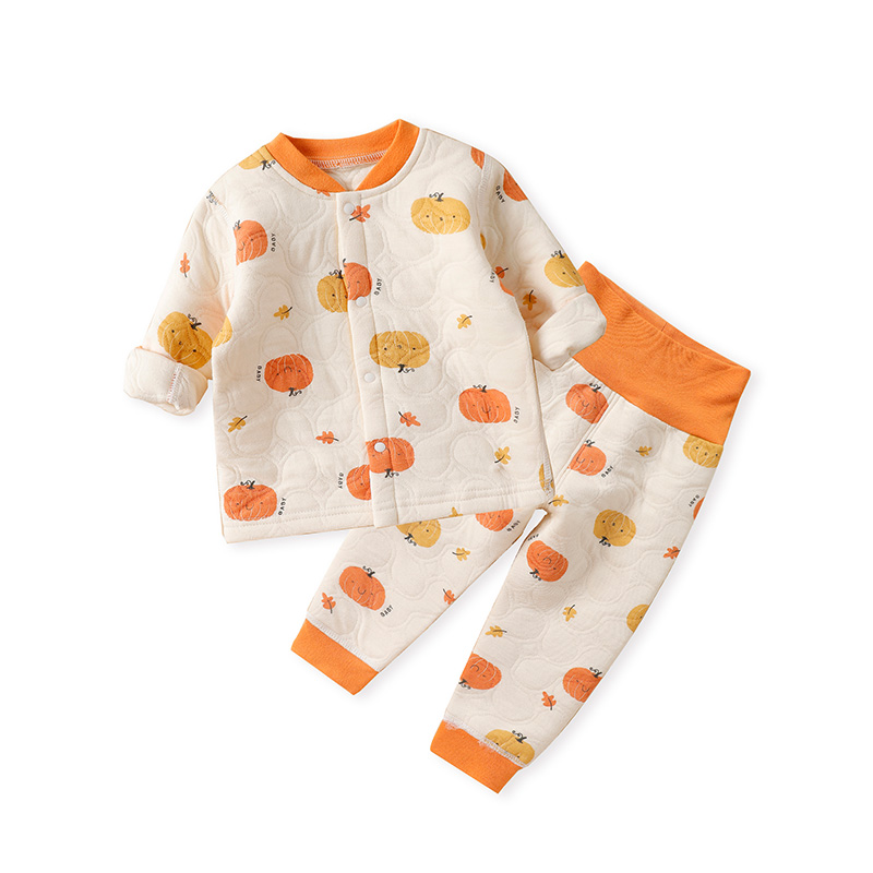 婴儿衣服秋装0-1-3岁纯棉宝宝秋衣加厚儿童保暖内衣套装睡衣秋冬