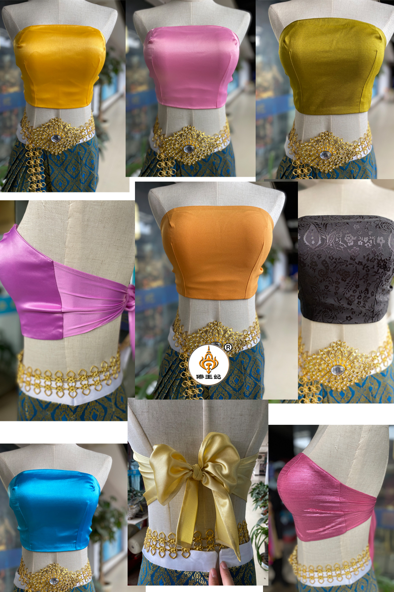 泰国服饰配件傣族服装抹胸多色可选拍照胸罩女士内衣性感无钢圈