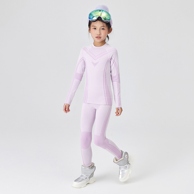 新款滑雪速干衣儿童保暖排汗吸湿压缩功能运动内衣男女童专业套装