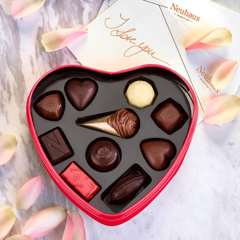Neuhaus诺好事比利时进口心形巧克力10颗装新年送女友情人节礼盒