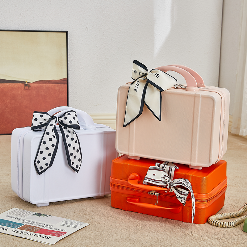 新款网红小型可爱14寸化妆箱手提箱男女旅行箱伴手礼盒子定制LOGO