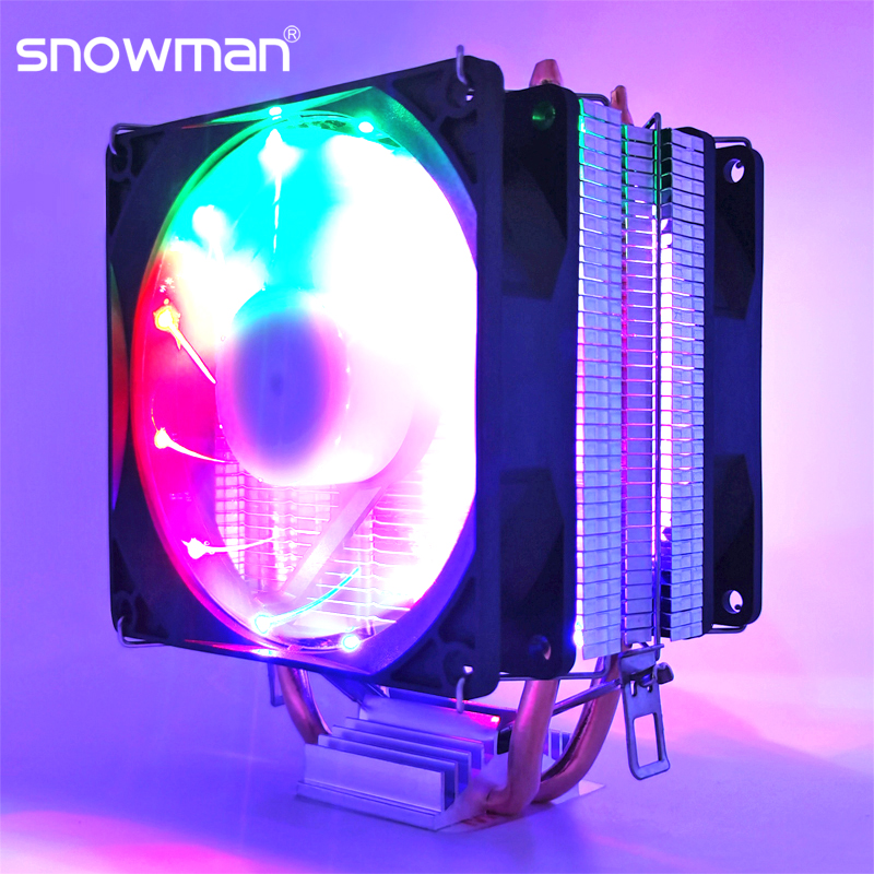 冰曼热管CPU散热器i3静音i5风冷1150AMD1155台式机电脑CPU风扇775
