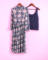 秋系列121QSYR066女式春夏季套头长袖印花雪纺连衣裙针织吊带两件