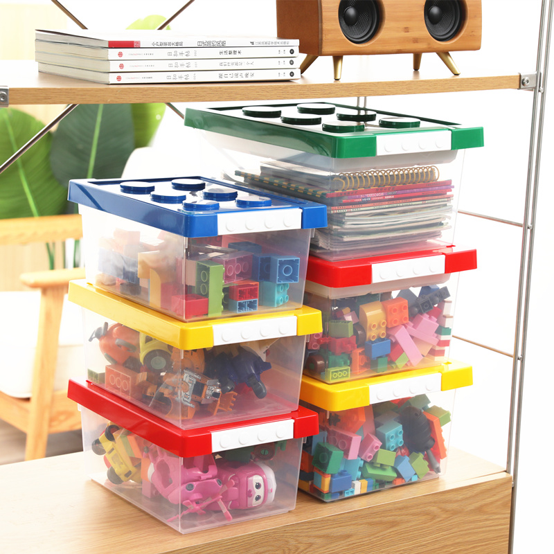 乐高积木收纳盒玩具收纳箱幼儿园儿童拼装零件分类装塑料磁力片桶
