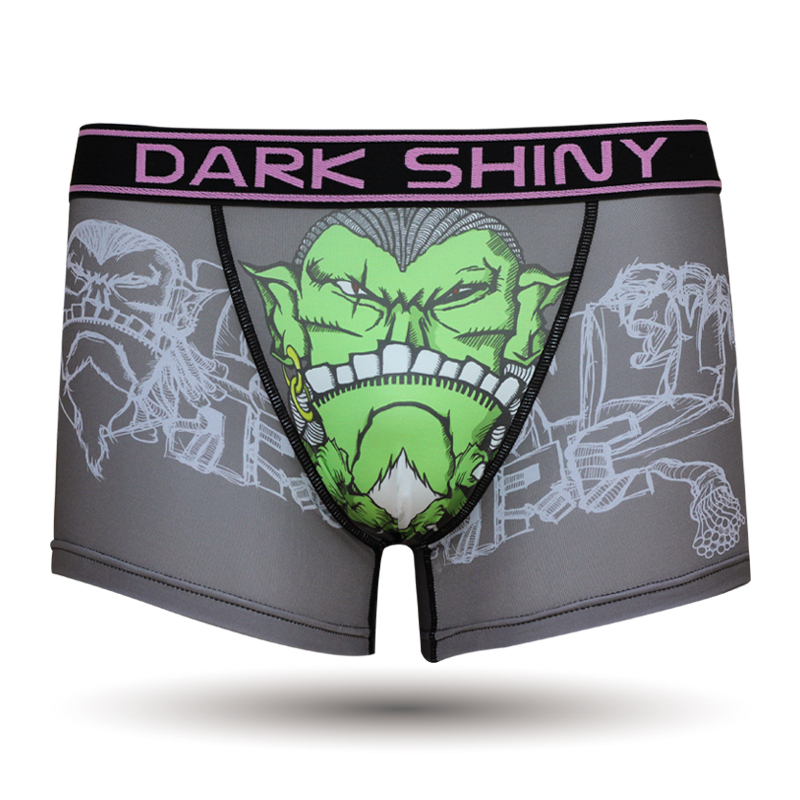 DarkShiny 绿巨人日系动漫成人商务波点创意搞怪卡通男士内裤