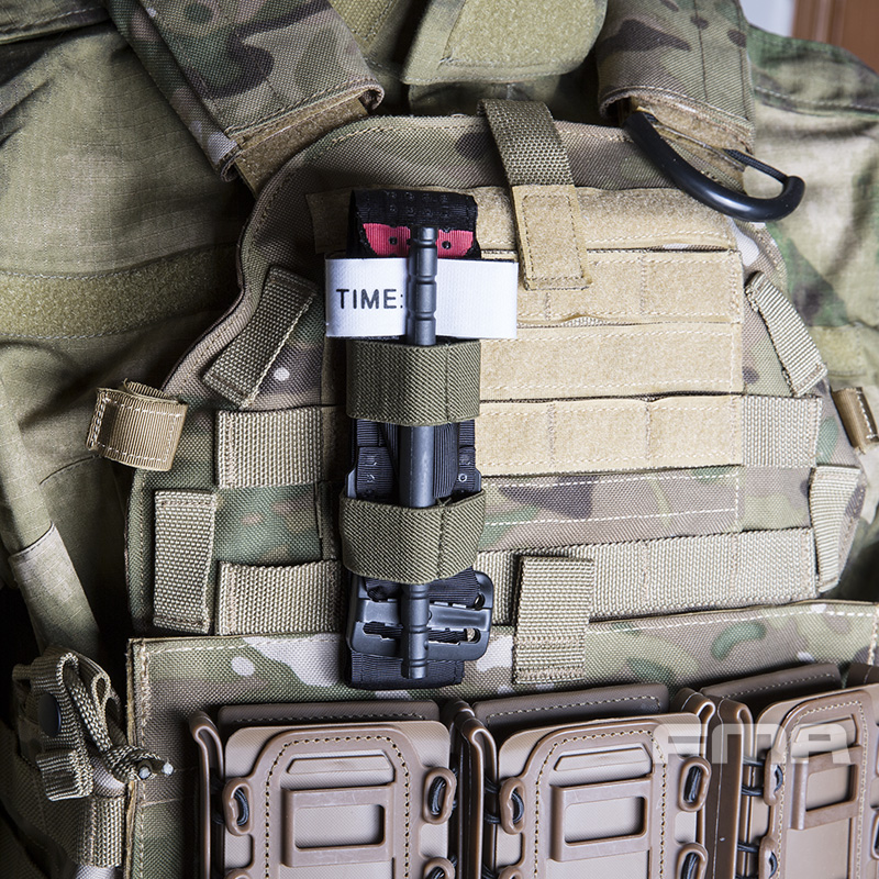 FMA 户外CS装备用品 战术背心止血带收纳配件 TB1342