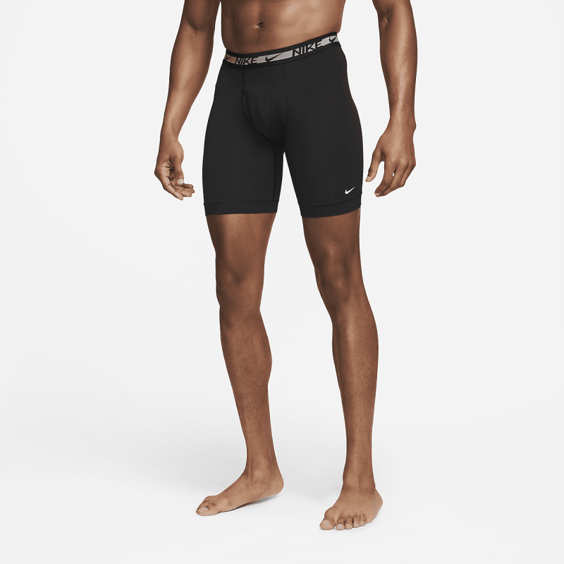 Nike/耐克男款运动内裤长款平角内裤三条装四角裤弹力速干KE1154