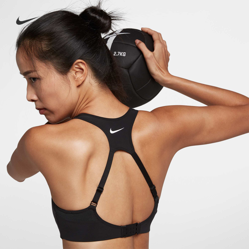 耐克/NIKE女子跑步训练健身速干透气运动文胸内衣AJ0844-010-100