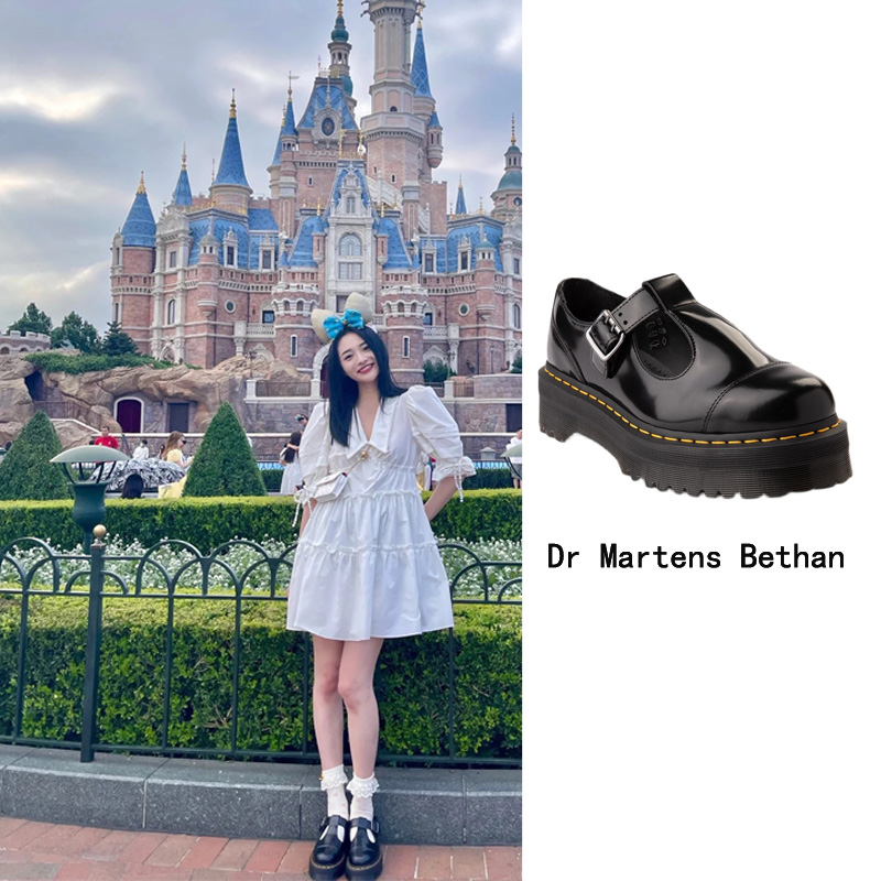 美国直邮正品代购Dr Martens Bethan厚底玛丽珍T Bar洛丽塔马丁鞋