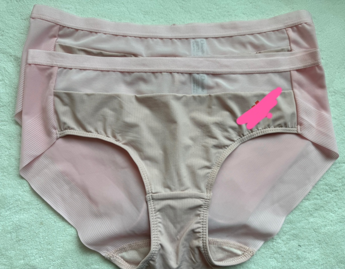 新款出口韩国原单樱花粉运动品牌网眼透气速干跑步瑜伽健身女内裤