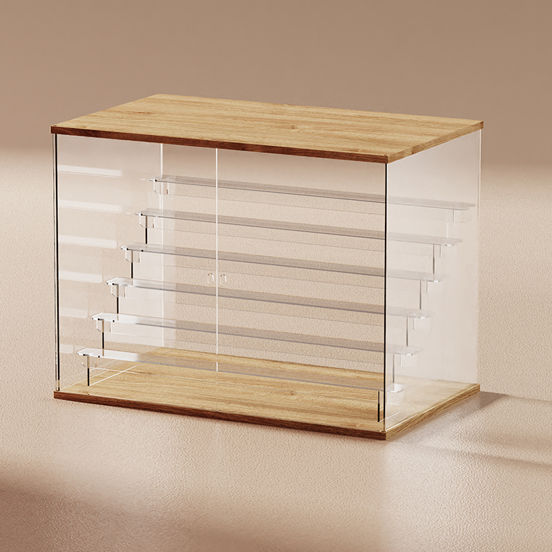 亚克力透明防尘盒泡泡玛特展示盒模型展示柜盲盒展示架手办收纳盒