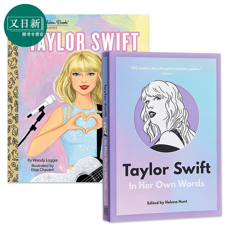 预售 Taylor Swift 泰勒·斯威夫特图书2册套装 传记+语录集In Her Own Words 乡村流行音乐歌手名人英文原版 进口图书 又日新