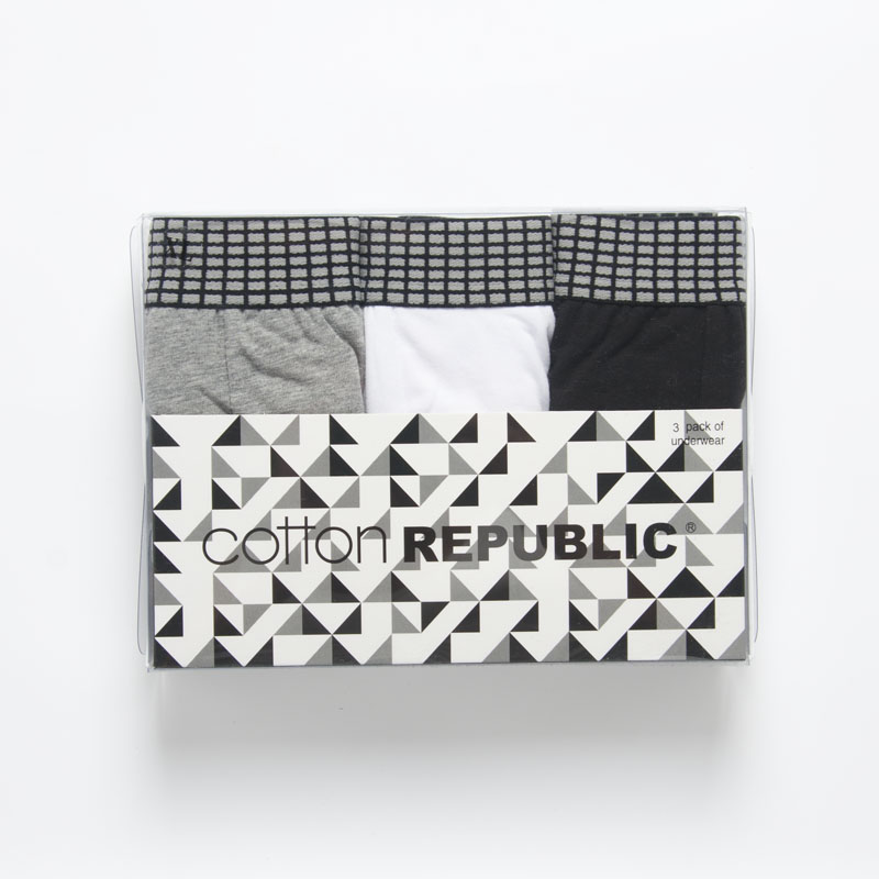 Cotton Republic/棉花共和国男士夏季薄款三角透气棉质运动内裤