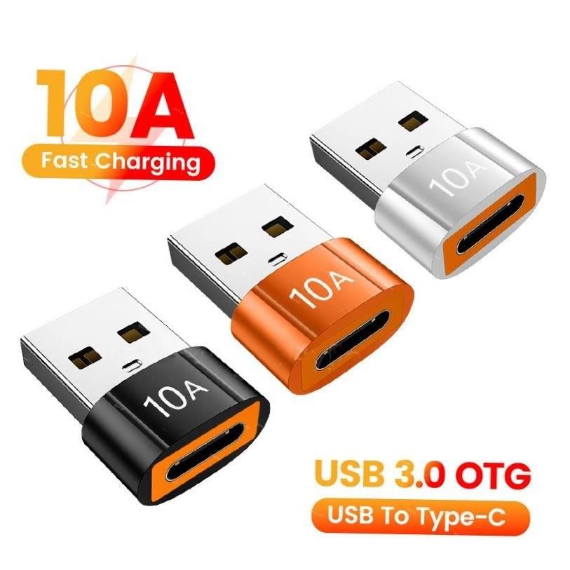 10A OTG USB 3.0 To Type C Adapter TypeC Female to USB Male 1