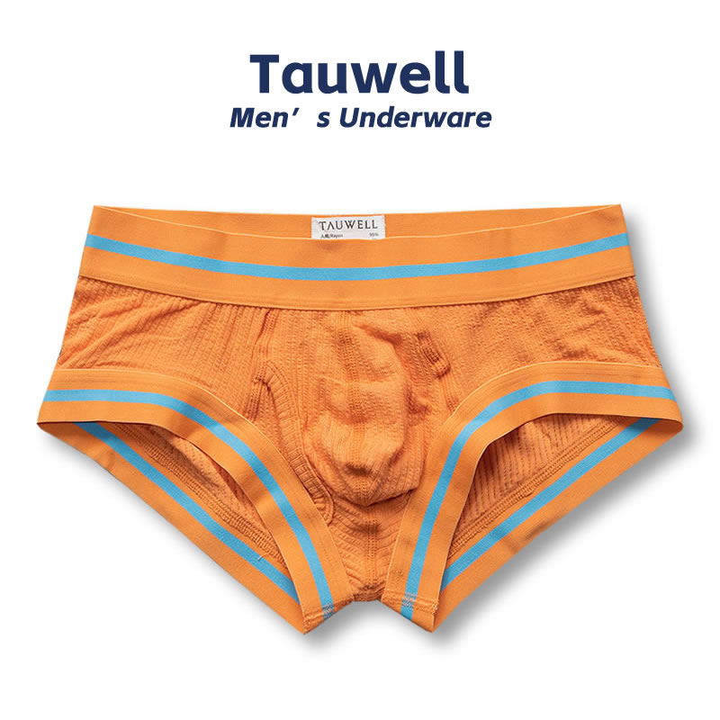 Tauwell男士低腰平角内裤U凸囊袋撞色透气舒适运动健身低腰潮欧美