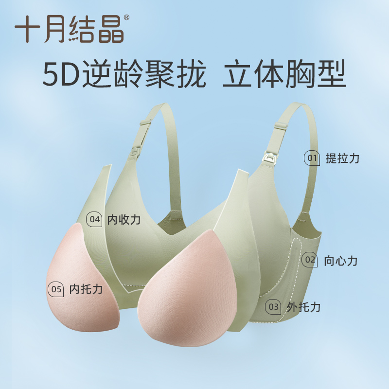 新款推荐5D孕妇哺乳内衣防下垂聚拢产后喂奶怀孕期专用内衣文胸罩
