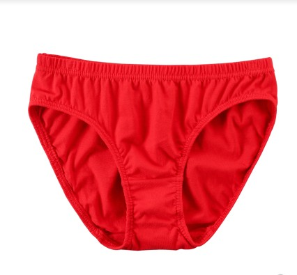 女童本命年平角短裤小女孩一条莫代尔纯棉三角内裤单条纯红色裤衩