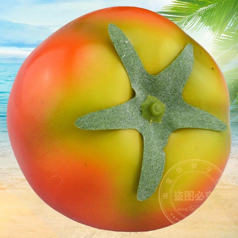 仿真番茄模型假水果西红装饰品水果活动道具泡沫材料环保挂饰藤条