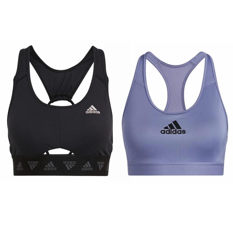 Adidas 阿迪达斯 女舒适训练健身跑步运动内衣文胸 HF4814 GU7054