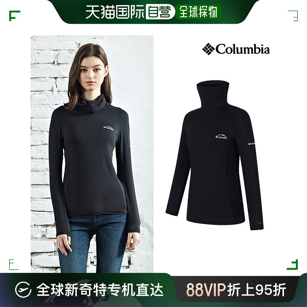 韩国直邮Columbia 运动T恤 Omniweek Sports 内衣 1种 黑色 女士