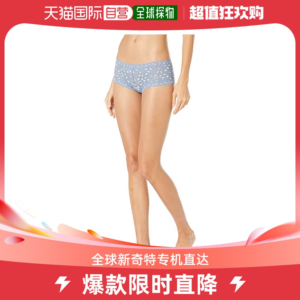 香港直邮潮奢 HANKY PANKY 女士交叉式染色感豹纹平角内裤
