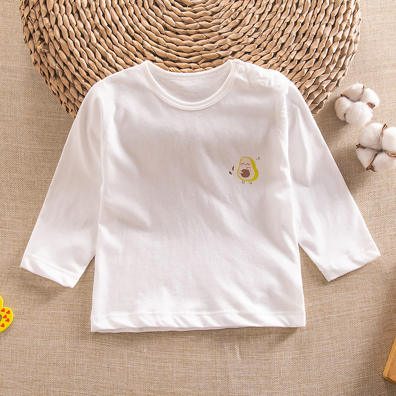 夏季婴儿纯棉长袖T恤上衣男女宝宝全棉上衣儿童夏季内衣空调衣服