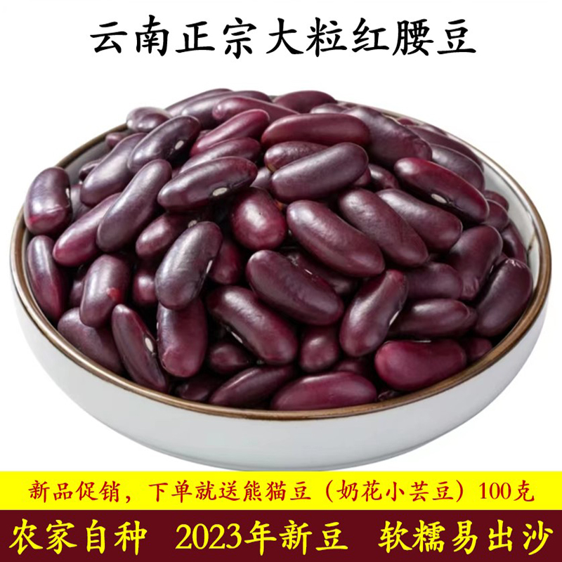 云南特产正宗农家自种红腰豆精选特级2023年新豆大粒红豆500克*2