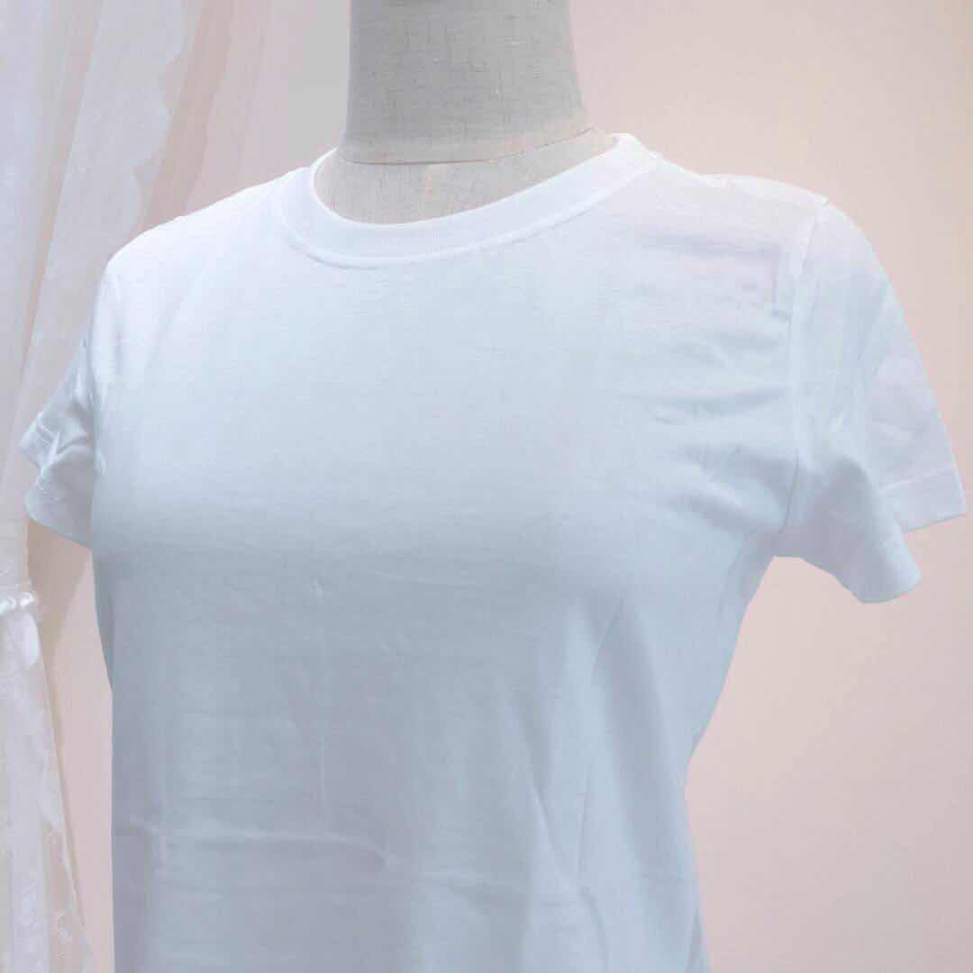 韩国品牌TRY特来内衣女圆领纯棉纯白色短袖T恤修身不透半袖