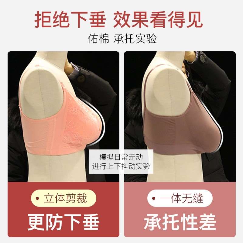 哺乳内衣孕妇防下垂聚拢收副乳产后喂奶文胸怀孕专用纯棉蕾丝胸罩