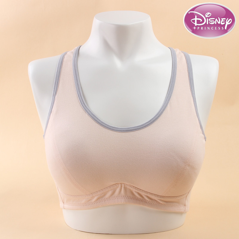 迪士尼少女文胸发育期舒肤棉女生背心内衣初高中生运动胸罩3阶段