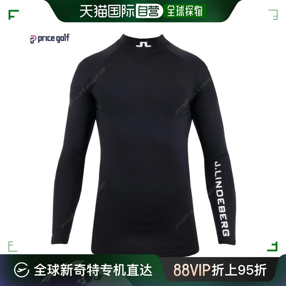 韩国直邮Jlindeberg 高尔夫服装  功能性 内衣 长袖 衬衫 黑色 20