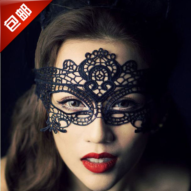 包邮镂空蕾丝面具黑色性感女王夜店酒吧舞会表演圣诞舞会眼罩面具
