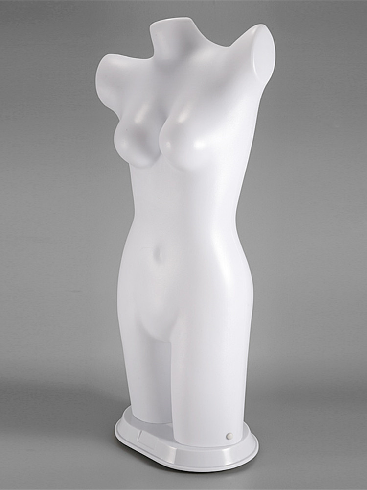 女灯模塑身衣模特 LED灯光塑料白色橱窗美体内衣模特旋转灯光模型