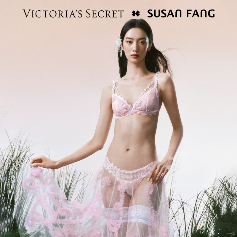 维多利亚的秘密 X SUSAN FANG设计师联名款蕾丝内裤三角裤女