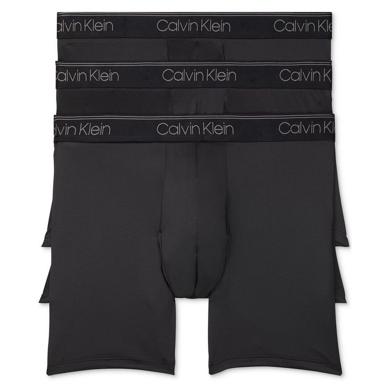 CK内裤Calvin Klein凯文克莱男内裤四角裤平角裤3条装送男友中腰