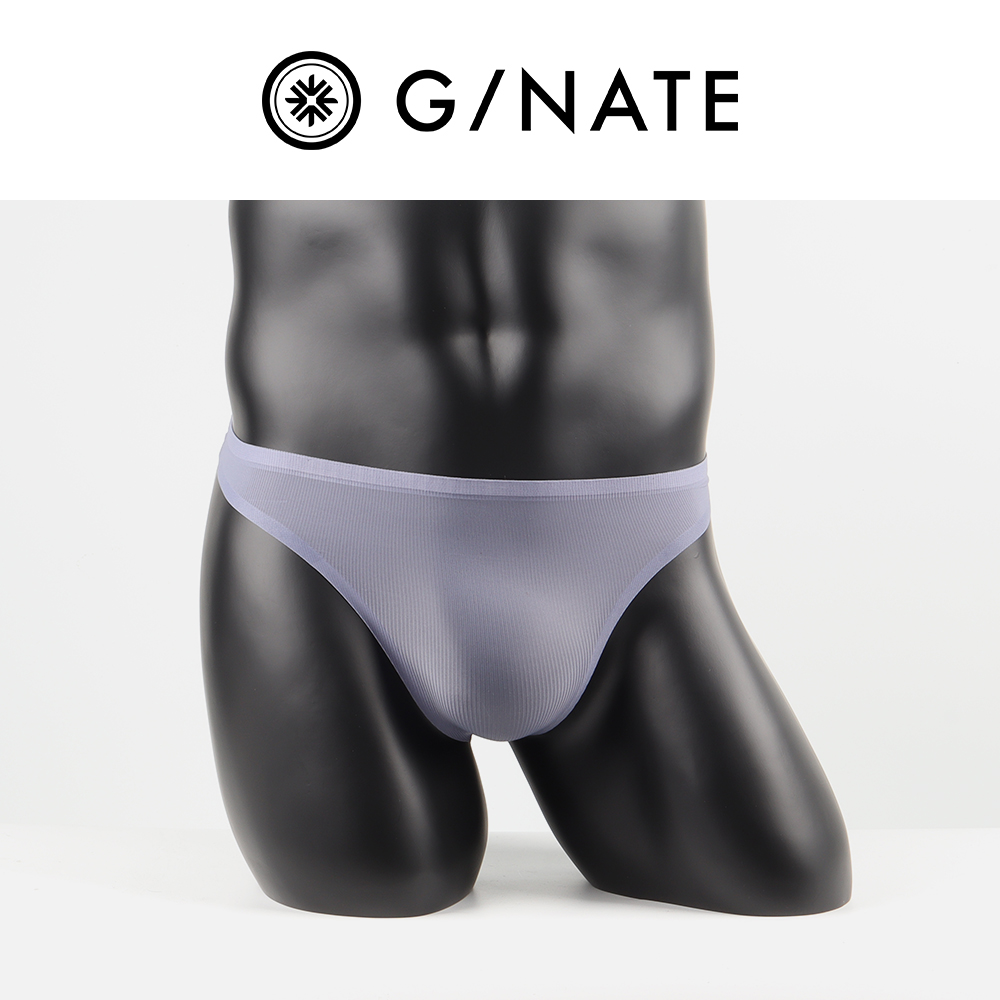 GNATE性感透明超薄男士丁字裤一片式运动健身内裤男冰丝T男款低腰