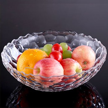 透明亚克力欧式水果盘现代客厅创意家用茶几糖果盆圆形耐摔干果盘