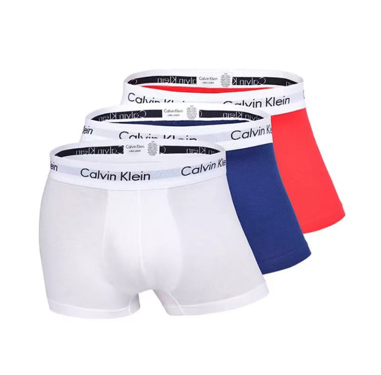 Calvin Klein CK 凯文克莱男士棉质平角内裤 三条装 U2664G-I03