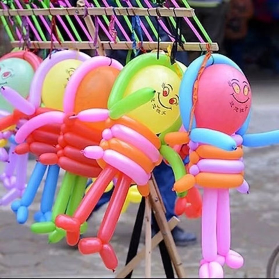 小太子长条气球200只加厚小丑魔术造型表演道具户外表演节庆用品