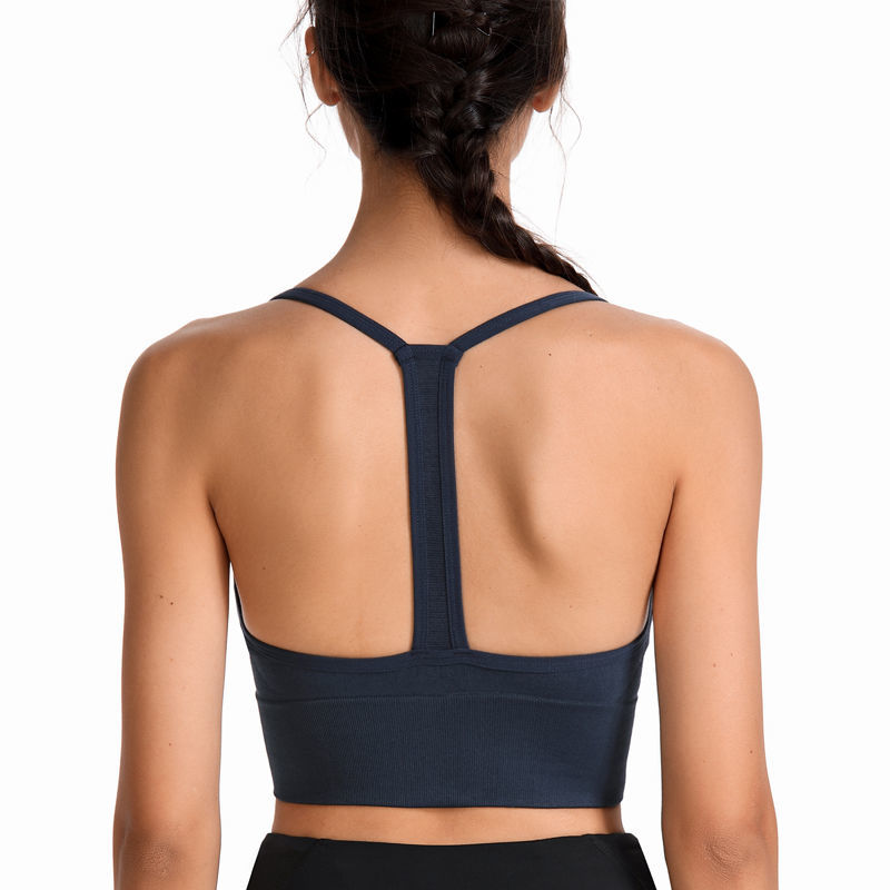 T型美背运动内衣女镂空透气防震健身跑步瑜伽聚拢背心式定型文胸