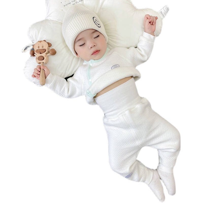 现货速发婴儿衣服冬装宝宝加厚儿童分体夹棉保暖内衣套装睡衣秋冬