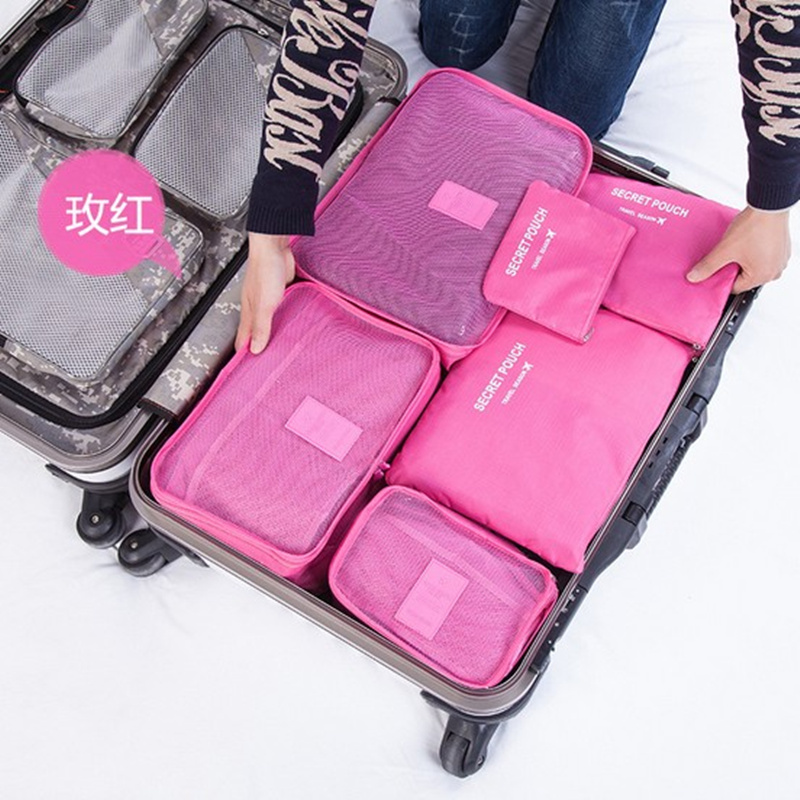 行李箱内衣旅行收纳袋6件套袋防水旅游物装分装衣服收纳包整理袋