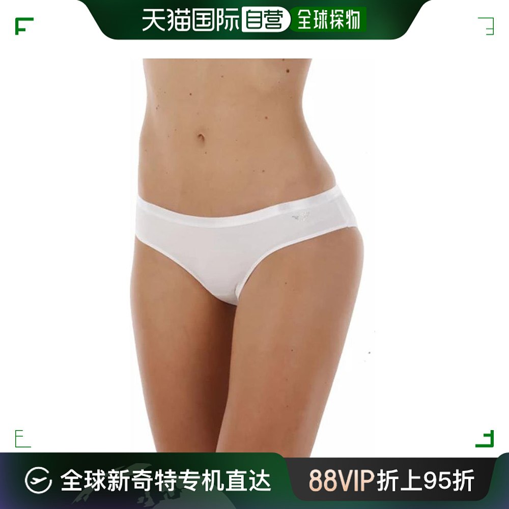 香港直邮EMPORIO ARMANI 女士白色棉质三角内裤 162428-7P263-000
