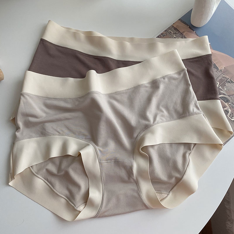 【无二】红茶豆乳~60支细腻裸感纯色中腰无痕柔软舒适内裤女生