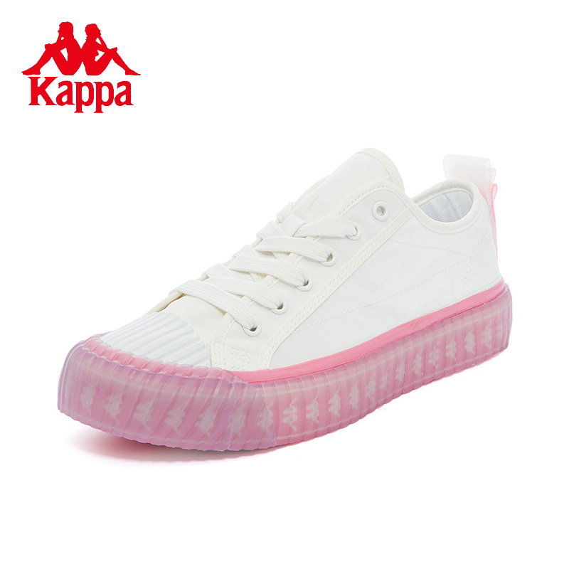 Kappa卡帕帆布鞋女低帮板鞋运动鞋休闲鞋小白鞋K0C45VS04