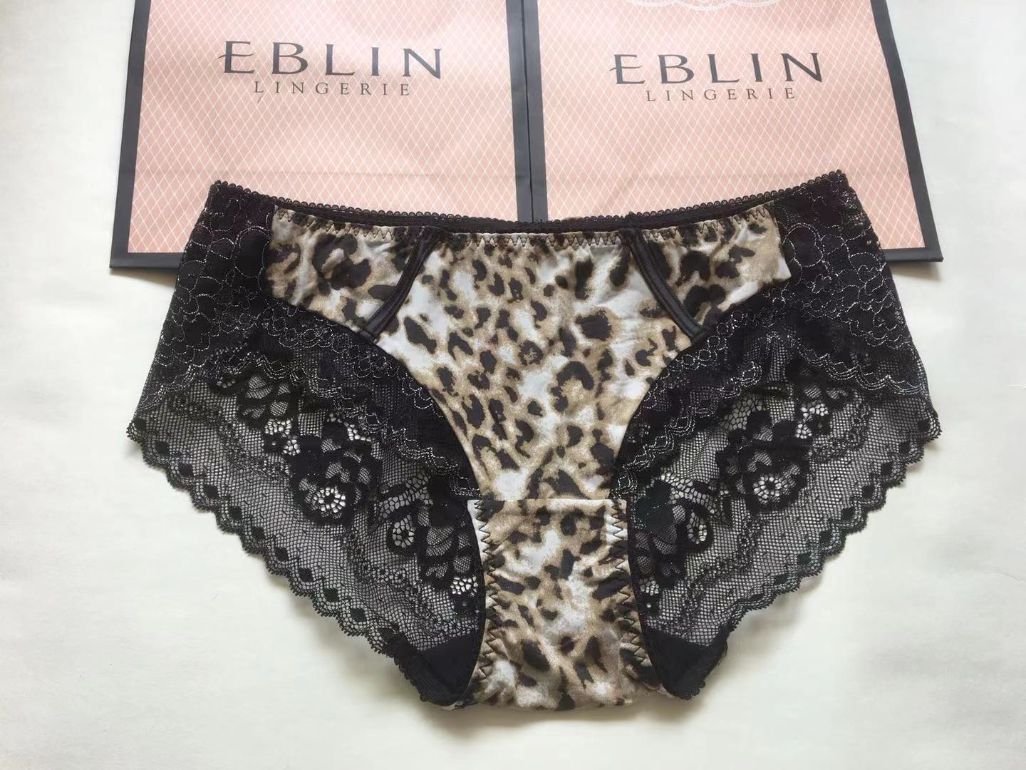 现货速发!超值韩国EBLIN豹纹性感透气舒适女士性感内裤短裤