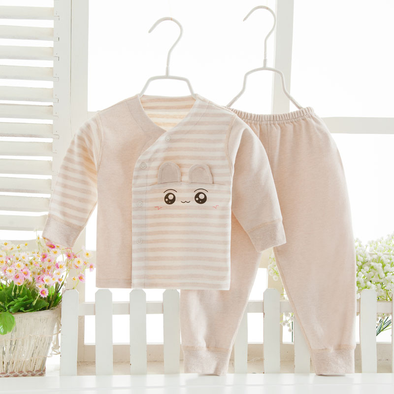 宝宝彩棉套装棉秋冬服新生儿衣服0-3个月1岁春秋婴儿内衣套装