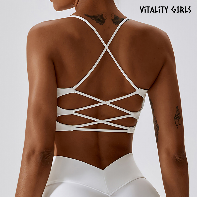 Vitality Girls欧美瑜伽内衣美背胸缓震健身服女吊带运动文胸性感