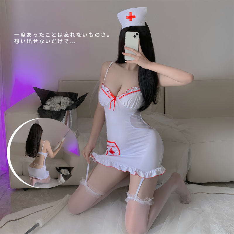 情趣内衣大码护士制服诱惑cos护士性感女仆角色扮演床上激情套装