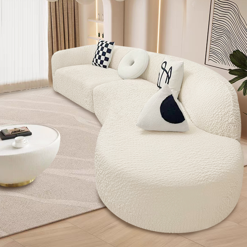 ins风月亮弧形沙发套罩万能全包防滑防猫抓简约百搭通用沙发盖布